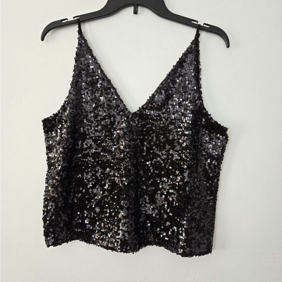 NWT J.Crew Collection Carrie V-neck camisole in sequin - Picture 2 of 7